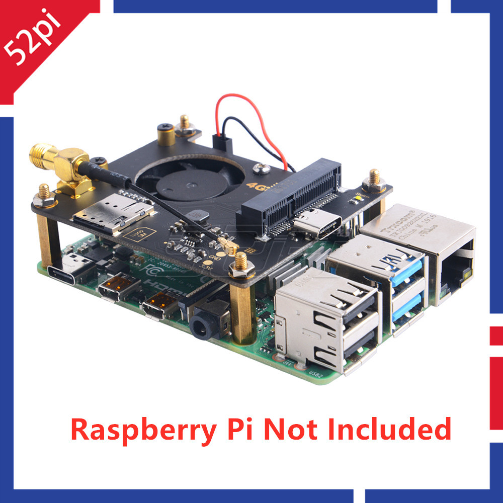 52Pi Raspberry Pi 3G 4G Hat US - Deskpi Super6C review and price